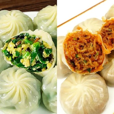 水晶薄皮包子香辣粉丝韭菜鸡蛋早餐半成品速食素馅纸皮小笼包厨房