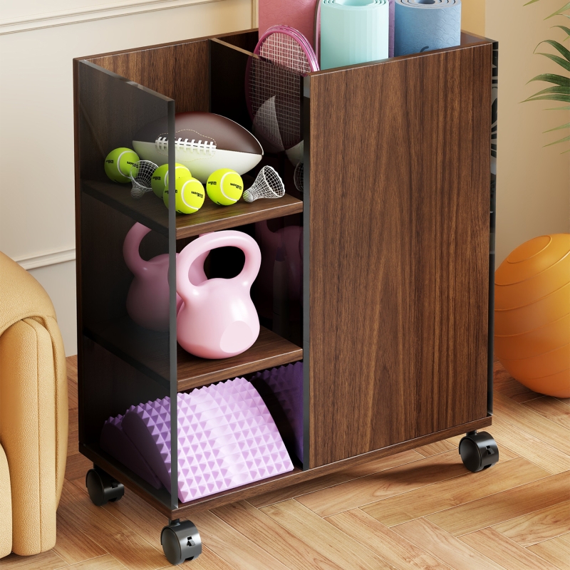 瑜伽垫收纳筐健身运动器材储物筐