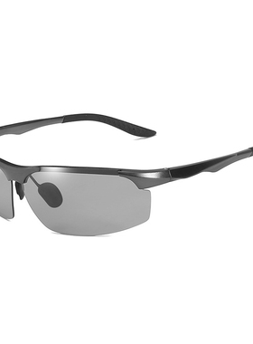 铝镁偏光变色太阳镜 男士运动户外驾驶钓鱼眼镜现货批发8003墨镜