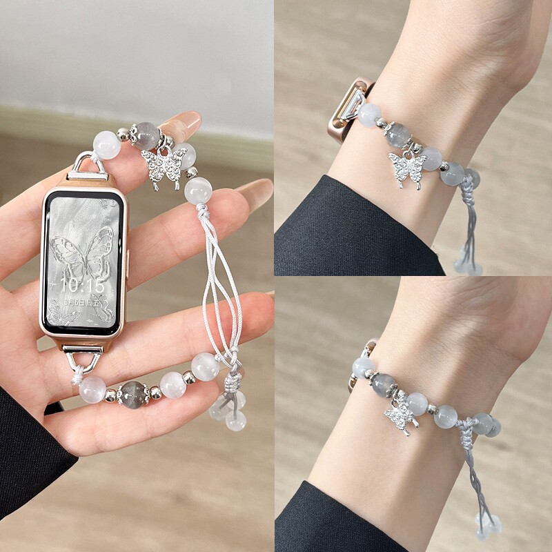 适用华为手环9/8/7nfc版表带手环10女生夏天荣耀智能运动手