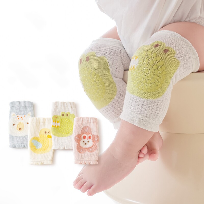 婴儿护膝爬行春夏季薄款保护宝宝防摔膝盖护肘男女小孩童护套神器