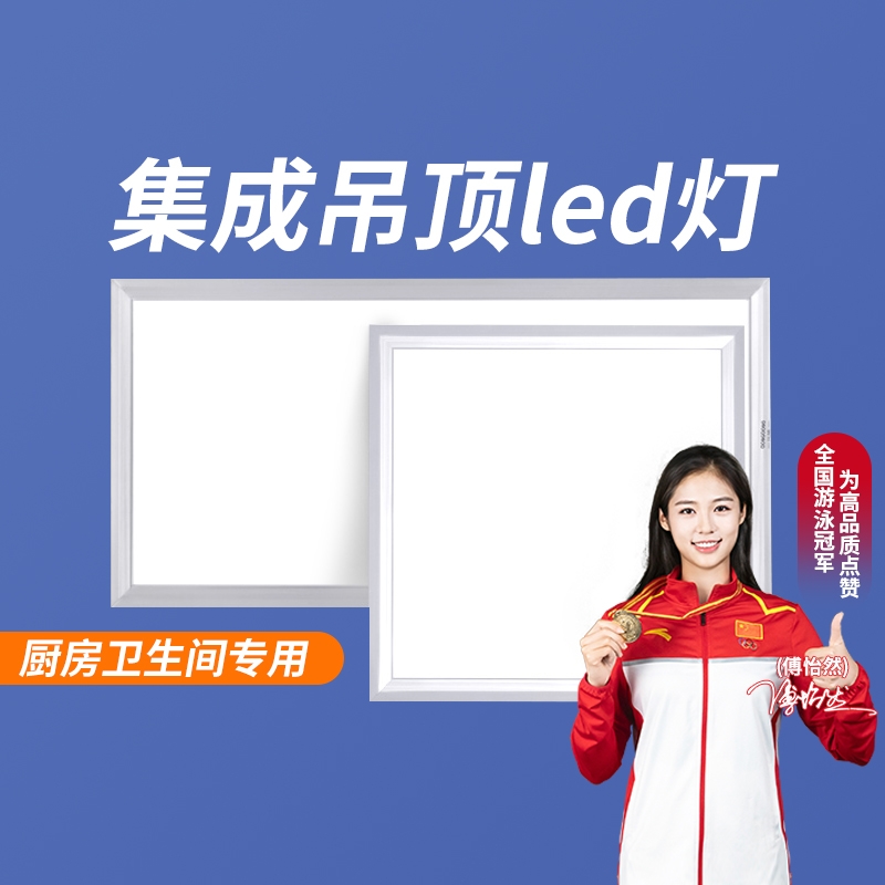 卫生间厨房嵌入式集成吊顶led灯