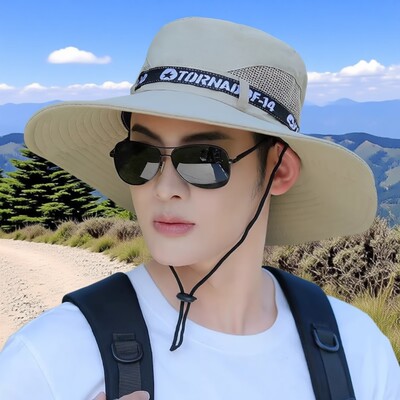 男士夏天遮阳帽户外透气钓鱼帽