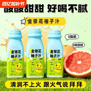 世鸿夏日必囤.金银花柚子汁220ml*10瓶整箱