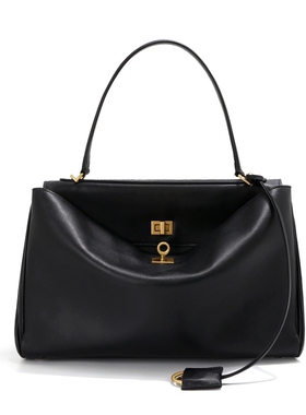 托特包小牛皮手提包Rodeo单肩腋下包大容量高级通勤包真皮白色