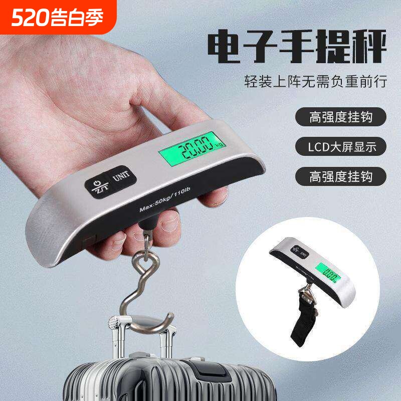 精准便携手提秤勾称迷你电子秤高精度行李称家用称菜钓鱼小秤旅行