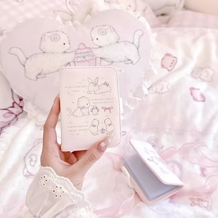 原创设计钱包团团猫系列卡通可爱少女小巧大容量多卡位20卡位卡包