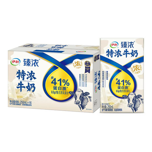 臻浓特浓牛奶250ml*16盒