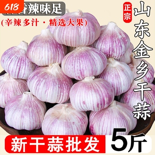 2026年正宗金乡新干蒜头新鲜蔬菜紫皮蒜干蒜红皮蒜大头蒜十足干