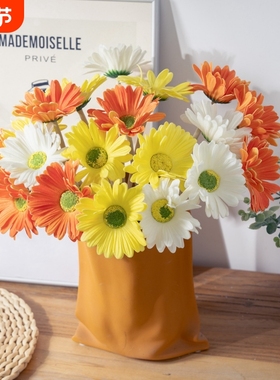 婚庆PU非洲菊扶郎花INS风仿真花家居装饰假花MW01513