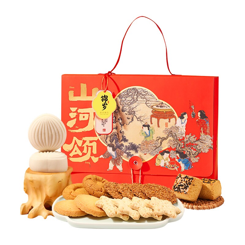 雅觅山河颂·锦岁杂粮谷物糕点礼盒 330g