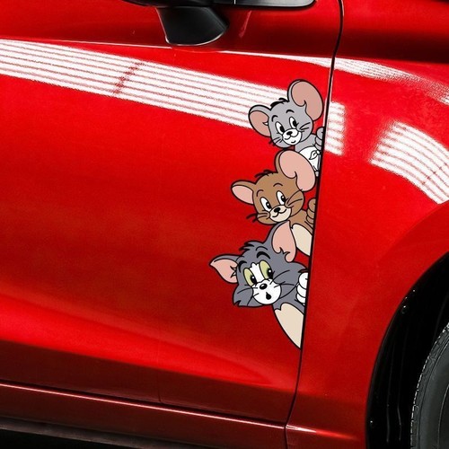 猫和老鼠PVC车身车窗防水贴纸