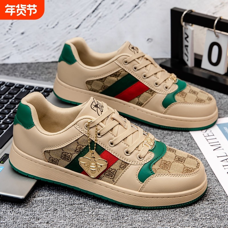 店酷奇男士小蜜蜂男鞋香港奢侈品潮牌手工情侣款皮质休闲帆布脏,流行男鞋,休闲板鞋,淘宝优惠券,粉丝福利购,淘宝优惠卷