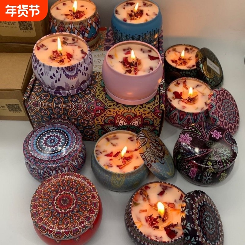 香薰蜡烛润大豆蜡手工香氛净化空气送伴手生日礼物氛围室内结婚