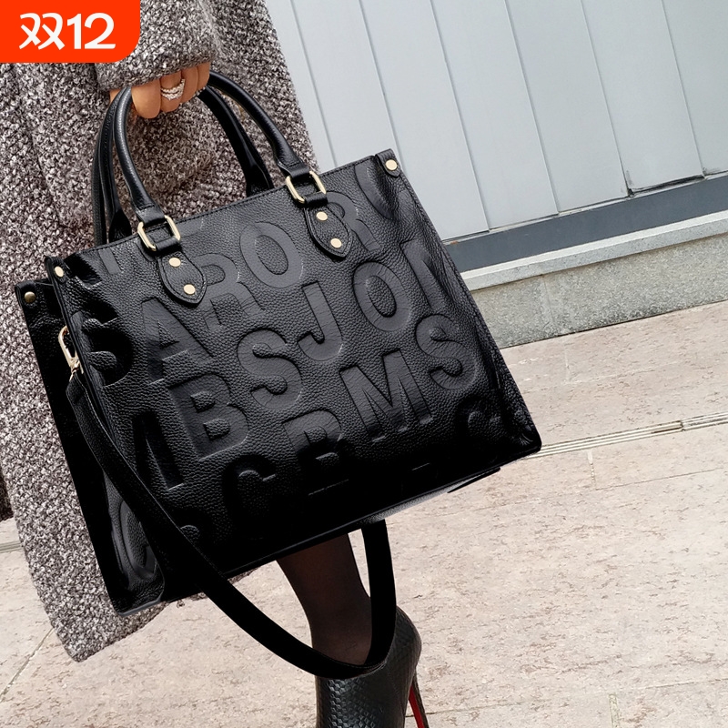 CCAMO牛皮包包女款大容量包包轻