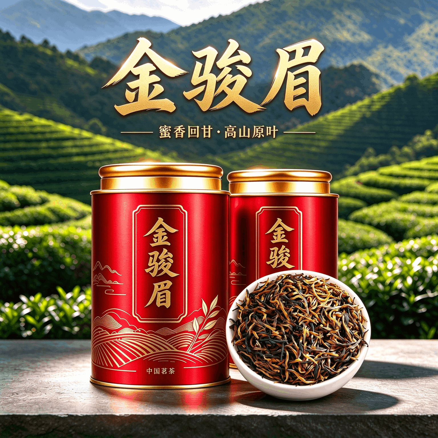 特级金骏眉红茶2026新茶正宗武夷高山蜜香茶叶罐装250g自己喝送礼