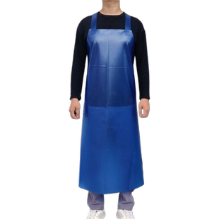 防水皮围裙软皮水产牛筋餐饮专用围腰杀鱼防油耐磨洗碗围裙加长