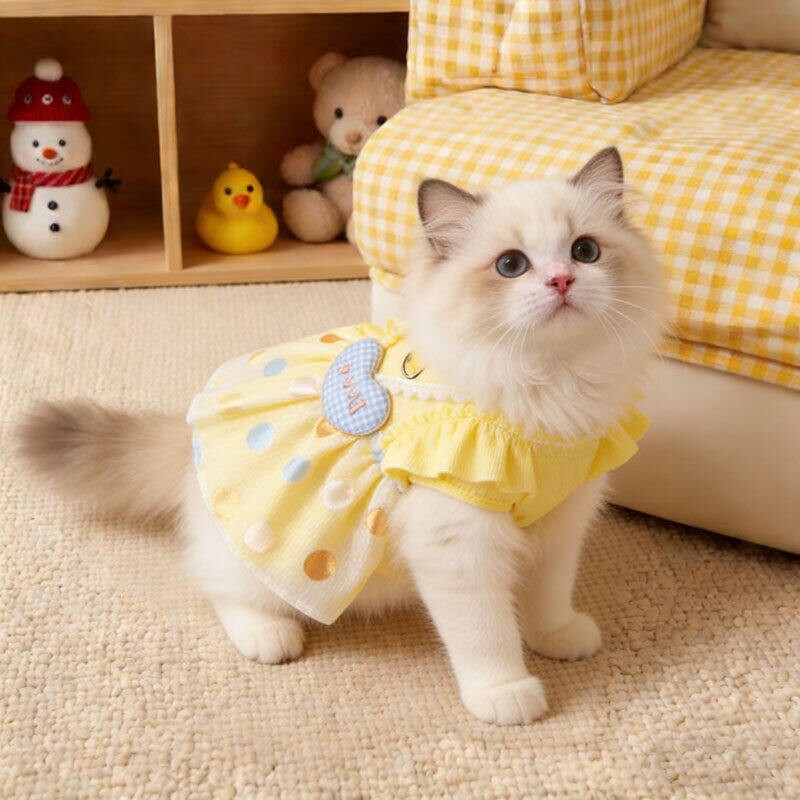 宠物服饰夏季薄款泡泡裙透气猫咪狗狗衣服防晒冰丝比熊凉凉衣清爽