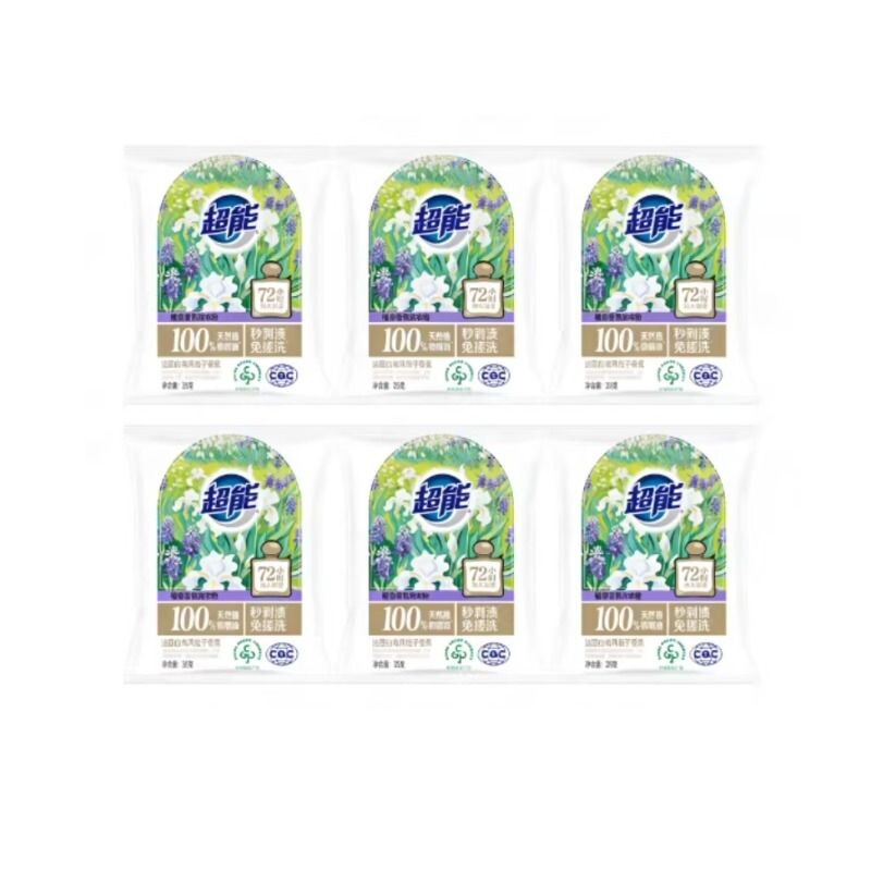 超能植愈香氛精油洗衣粉35g*6袋
