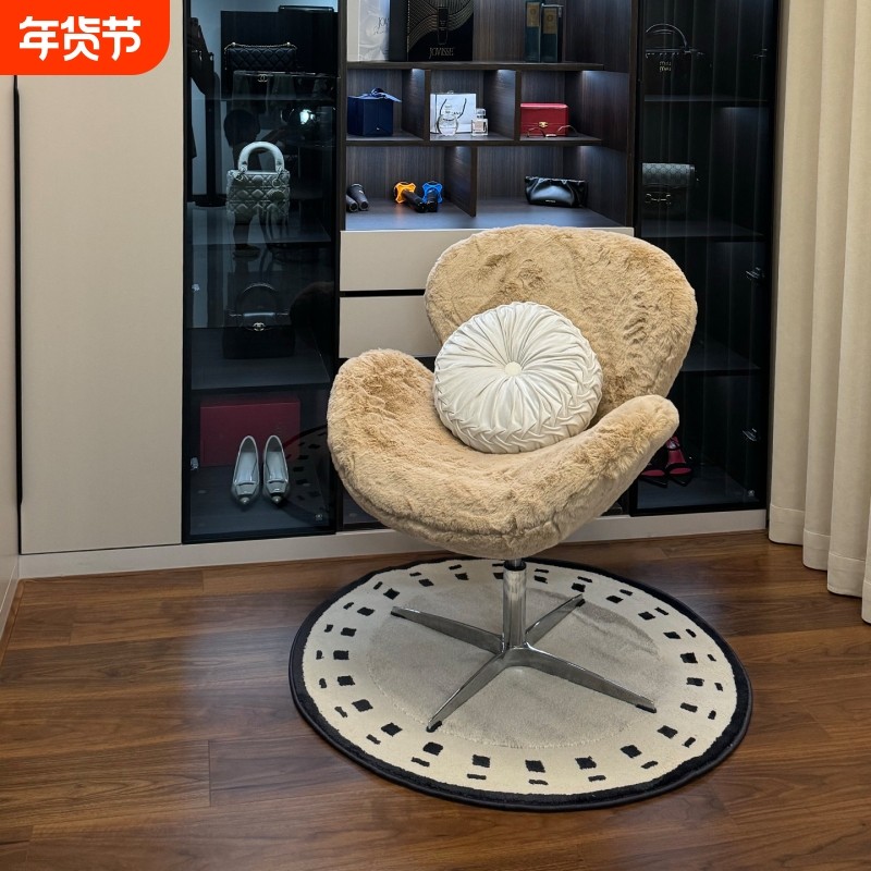 天鹅椅家用轻奢高级感化妆凳子女生卧室梳妆旋转升降化妆椅电脑椅,住宅家具,梳妆凳,淘宝优惠券,粉丝福利购,淘宝优惠卷