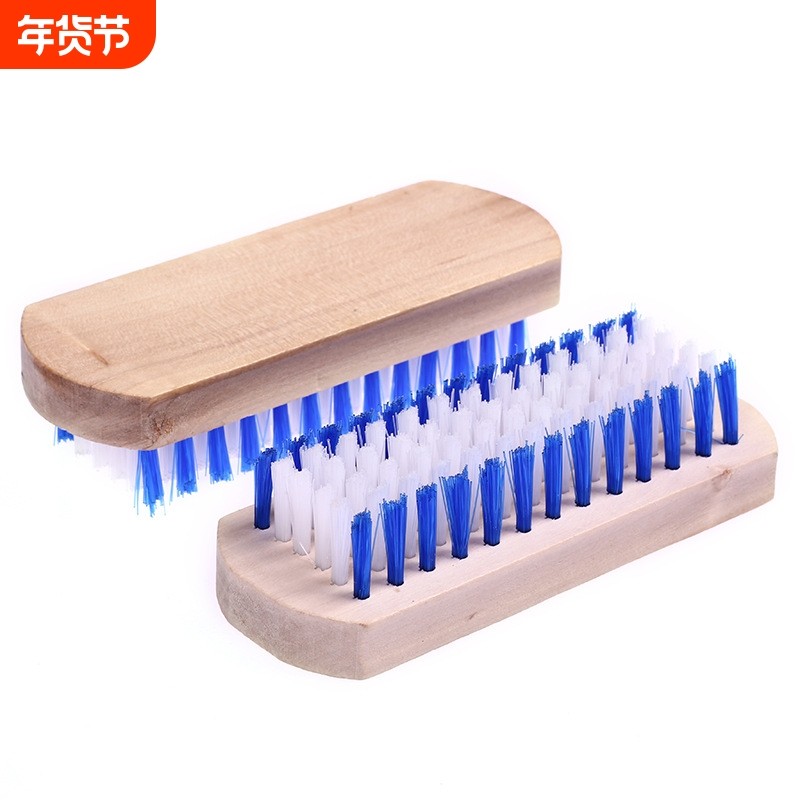 竹制刷子洗衣刷鞋子刷方刷弯把刷加厚竹板家用多功能清洁刷木板