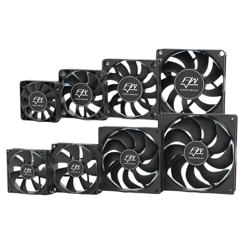 超静音12cm功放机箱散热风扇12V14cm高速大风量9cm8cm4cm台式电源