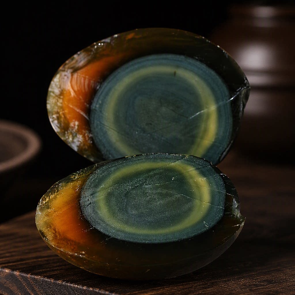 实心皮蛋松花蛋无铅工艺6枚80-85克g大号砂心不变蛋鸭蛋传统新鲜