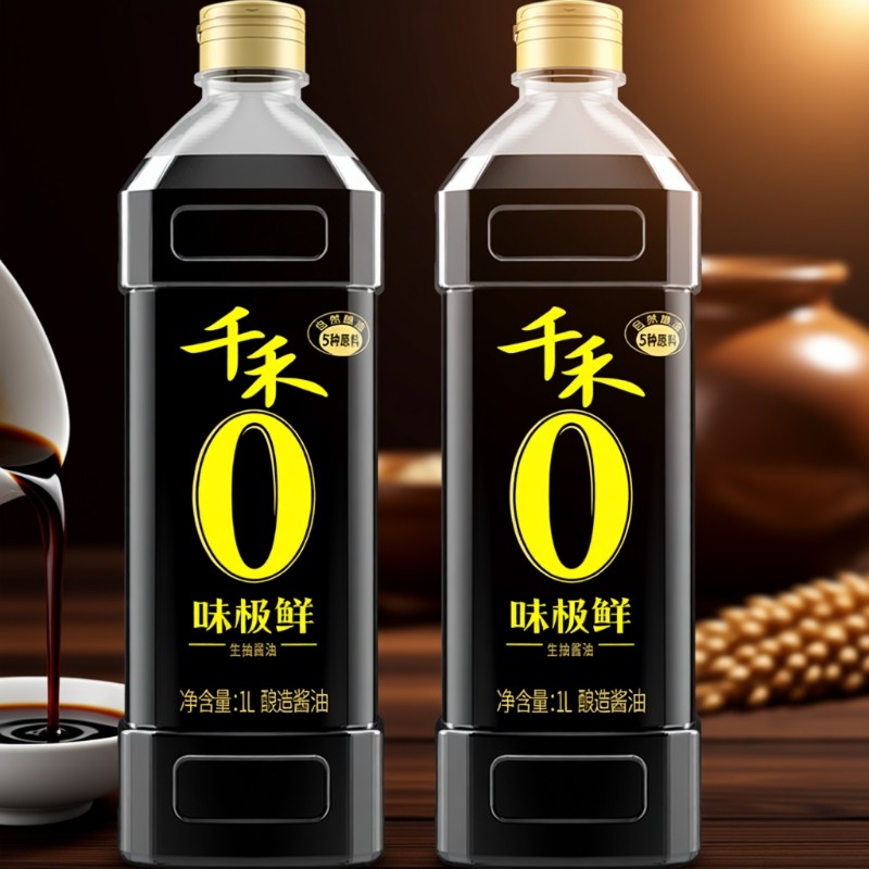 千禾0酱油头道生抽粮食酿造官方旗舰店正品180天黄豆酱汁纯酿炒菜,粮油调味/速食/干货/烘焙,酱油,淘宝优惠券,粉丝福利购,淘宝优惠卷