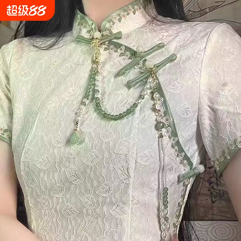 新中式国风女旗袍压襟胸针吊坠										
