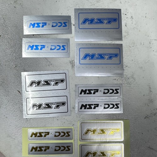 MSP比博士修复翻新车贴msp dds减震贴纸电动摩托车改装配件装饰车