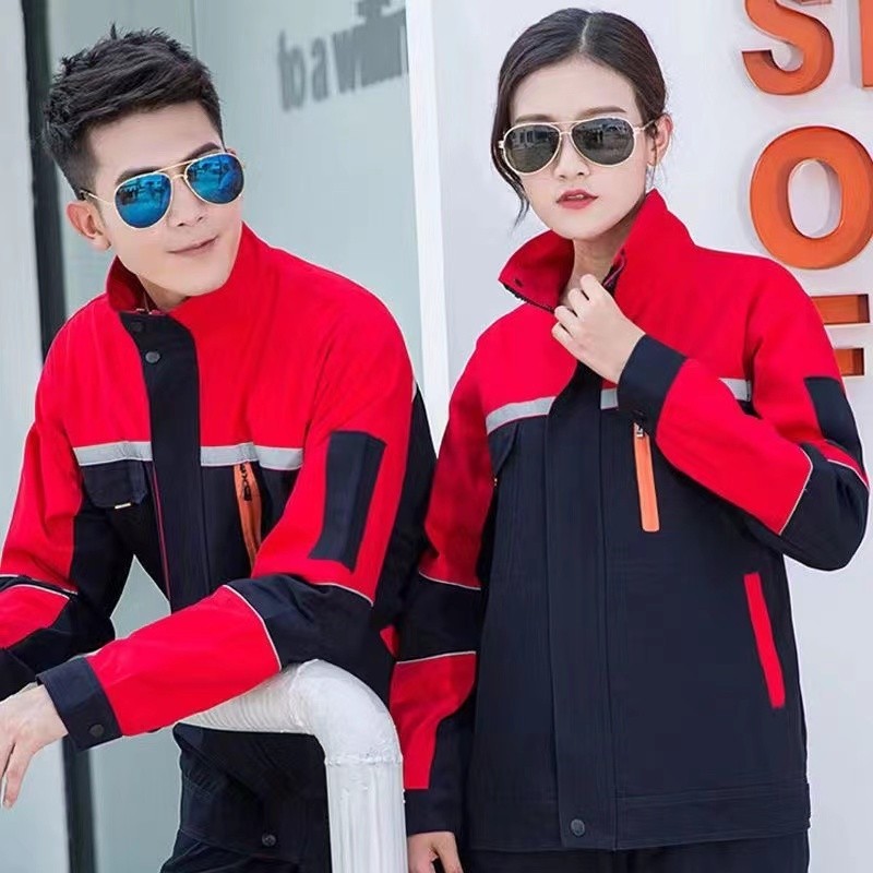 工作服男套装厂人干活劳保服工装上衣价格电工耐磨反光车间工人