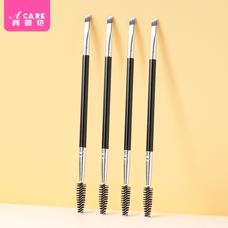 眉刷/双头AD1sl001-斜角眉粉刷子眉毛刷胶刷卷翘螺旋头睫毛