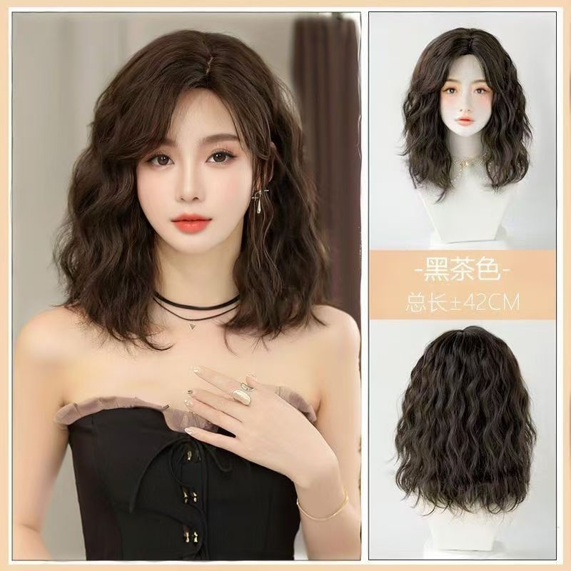 天空树款假发旗舰店假发短发女全头套夏季轻薄新款羊毛卷短卷发整