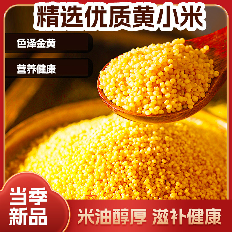 【新货】农家精选黄小米月子米儿童辅食小米粥熬米油黏稠易消化