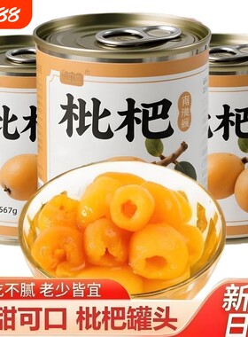 新鲜枇杷罐头大罐商用糖水鲜果