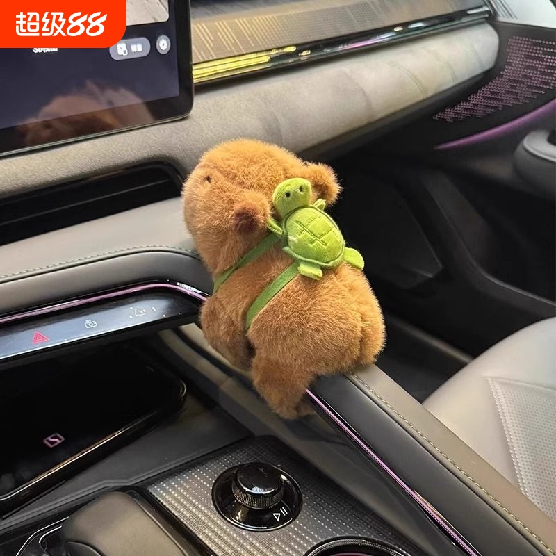 毛绒卡皮巴拉啪啪圈公仔玩偶