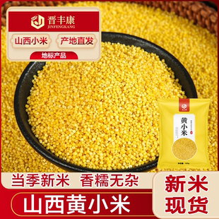 山西农家新黄小米香糯油糯小米五谷杂粮新黄小米粥养胃产地优选