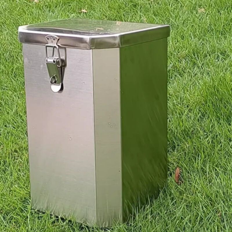 摩托车保险杠多用箱不锈钢工具箱置储物盒水杯架电动快递车侧边箱