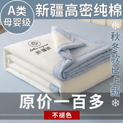 A类母婴级新疆棉花夏凉被