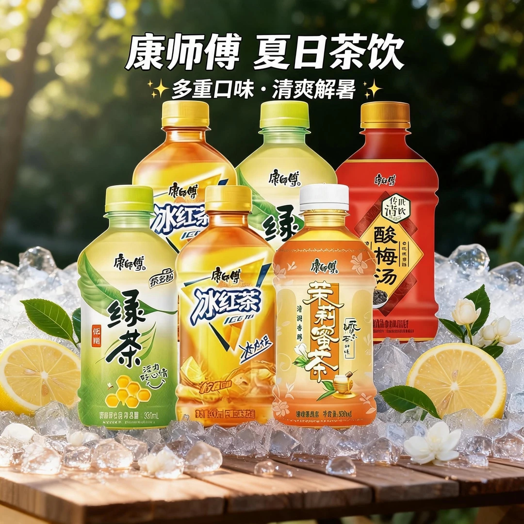 康师傅冰红茶多口味饮料330ml图片