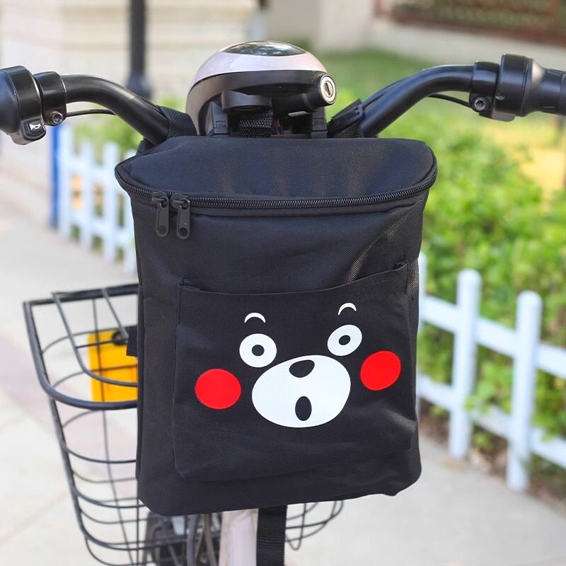 电动车挂包大容量防水电瓶车自行车前置挂包雨衣充电器收纳前挂包