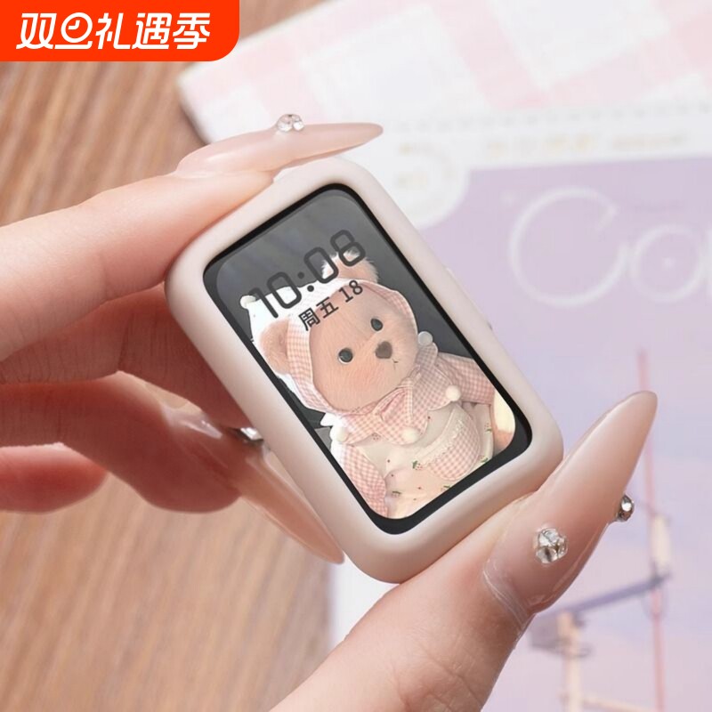 适用华为手环10硅胶表带软壳9/8/7代运动ins风时尚多巴胺夏