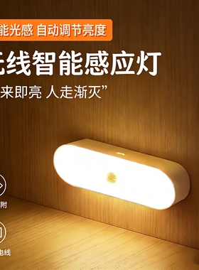 1个小夜灯起夜晚上自动感应灯人来即亮人走即灭