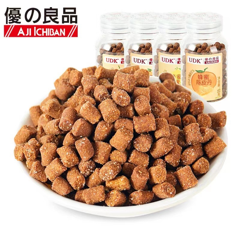 优之良品果丹金梅含片68g陈皮片山楂枇杷话梅儿童小零食酸甜糖60g