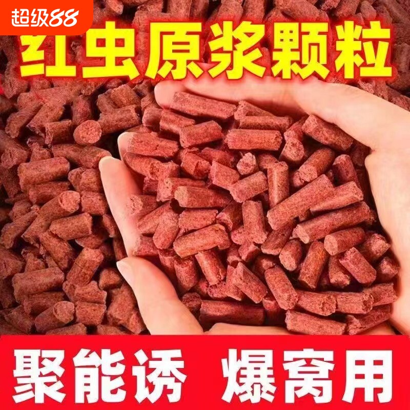 红虫颗粒窝料野钓鲫鱼草鱼图片