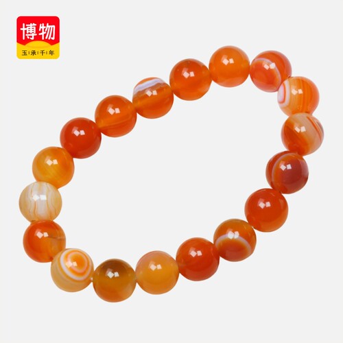 送证书正品玉石手串手链手饰缠丝玛瑙直径10mm女款送礼物13741