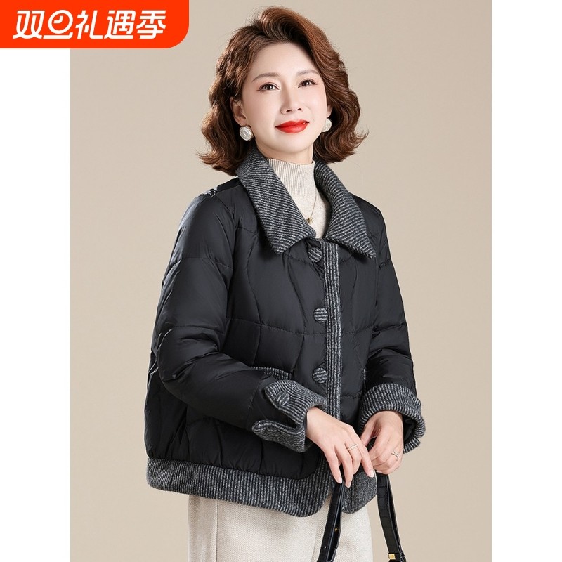 年轻妈妈秋冬外套轻薄小棉袄2025新款中年女士冬装洋气小香风棉服