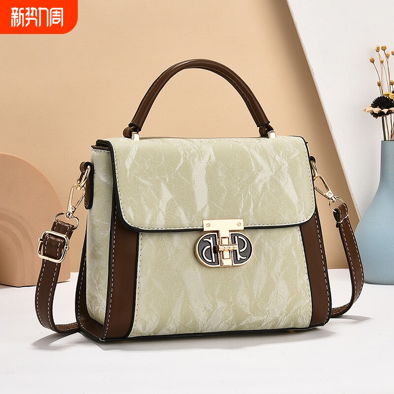 店酷奇2026精致包包高级感时尚百搭女斜挎小方包手提包锁扣分隔