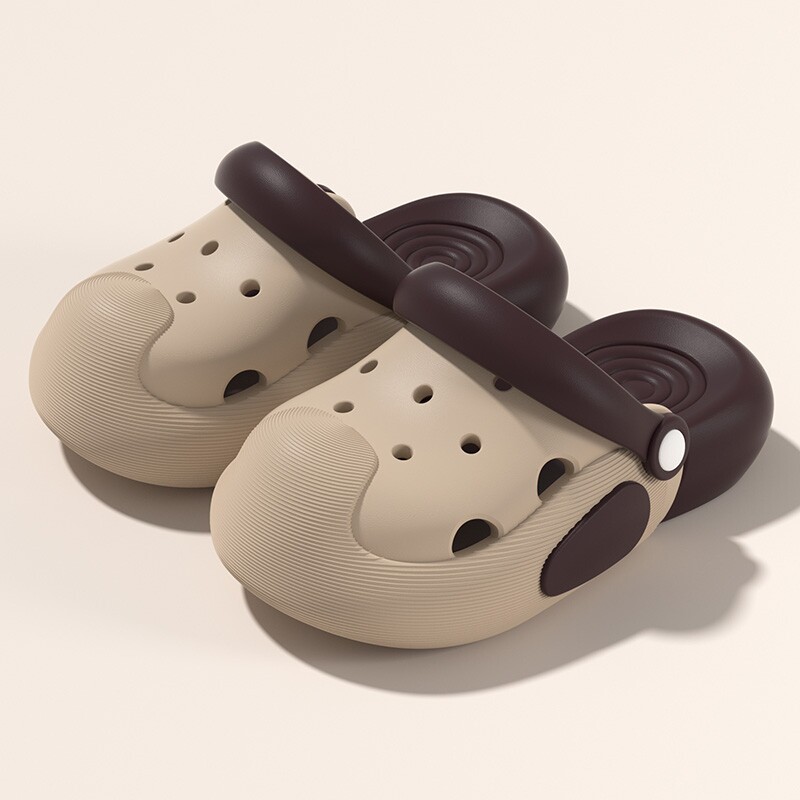 洞洞鞋女夏季增高厚底休闲户外穿沙滩鞋防滑透气拖鞋男不臭脚