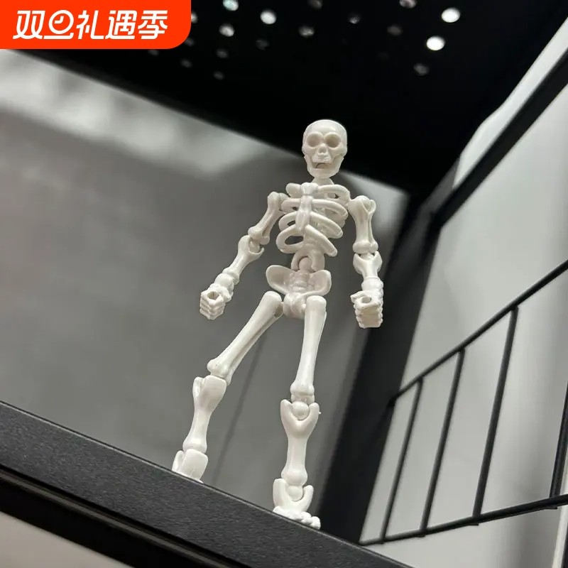 骷髅兵人仔关节骨节可动人偶拼装模型手办小摆件益智整蛊玩具豪华
